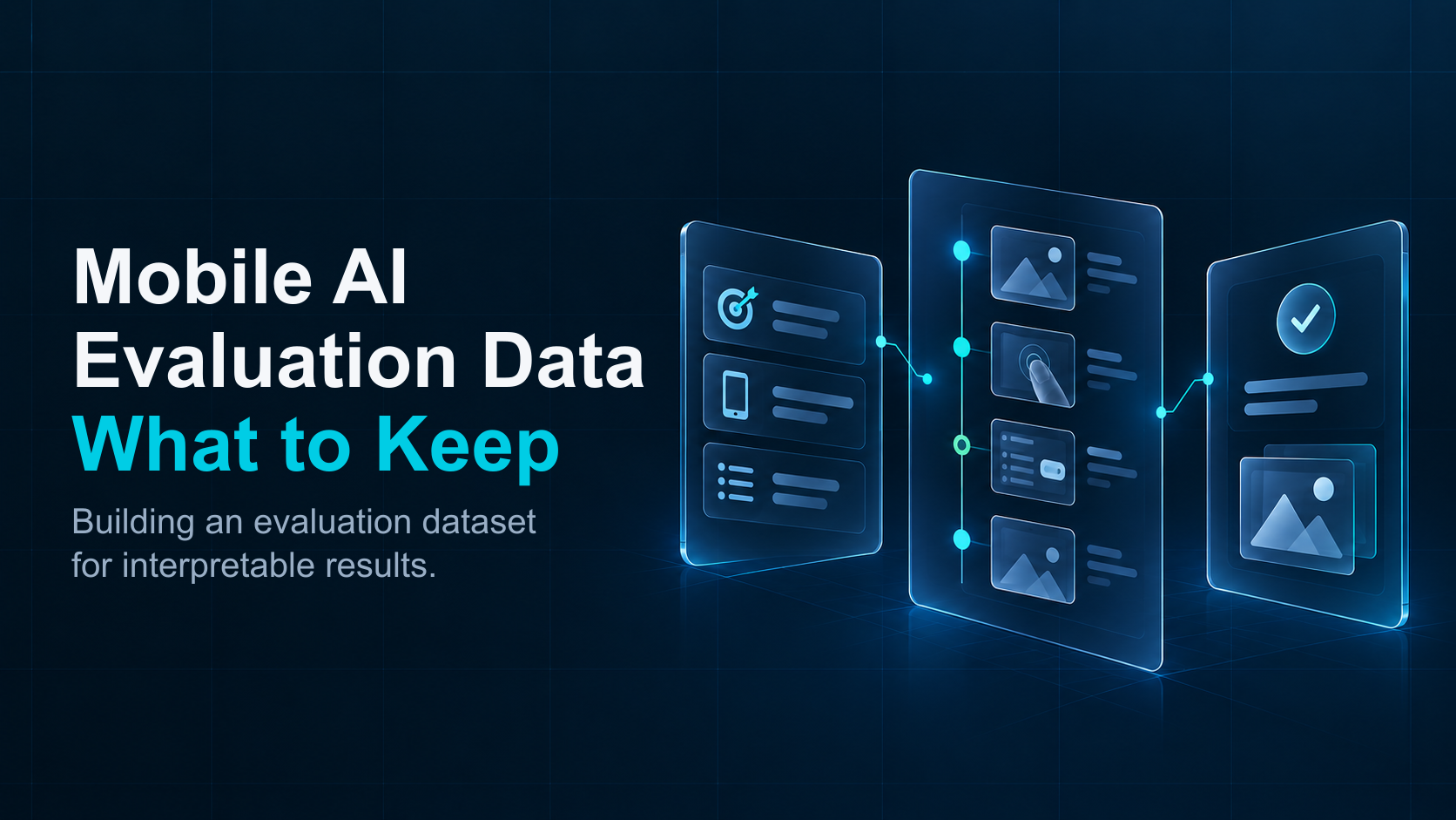 A Mobile AI evaluation dataset evidence workflow